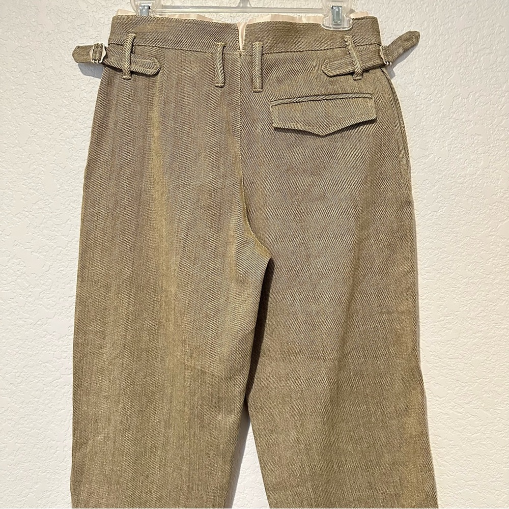 New $129 Zara Campaign Collection Contrast Linen Blend Pants XS 2624/023 - Picture 5 of 10